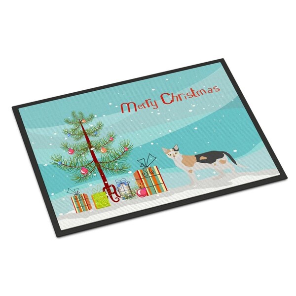 Carolines Treasures 18 x 27 in. Malayan No.1 Cat Merry Christmas Indoor or Outdoor Mat CK4650MAT - main